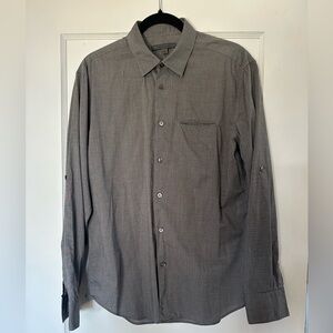 John Varvatos Men's Grey Button Down Shirt sz:S